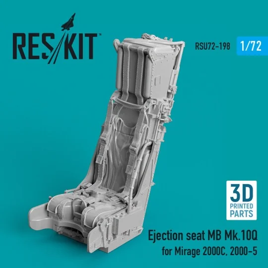 Ejection seat MB Mk.10Q for Mirage 2000C, 2000-5 (3D Printed) - Res...