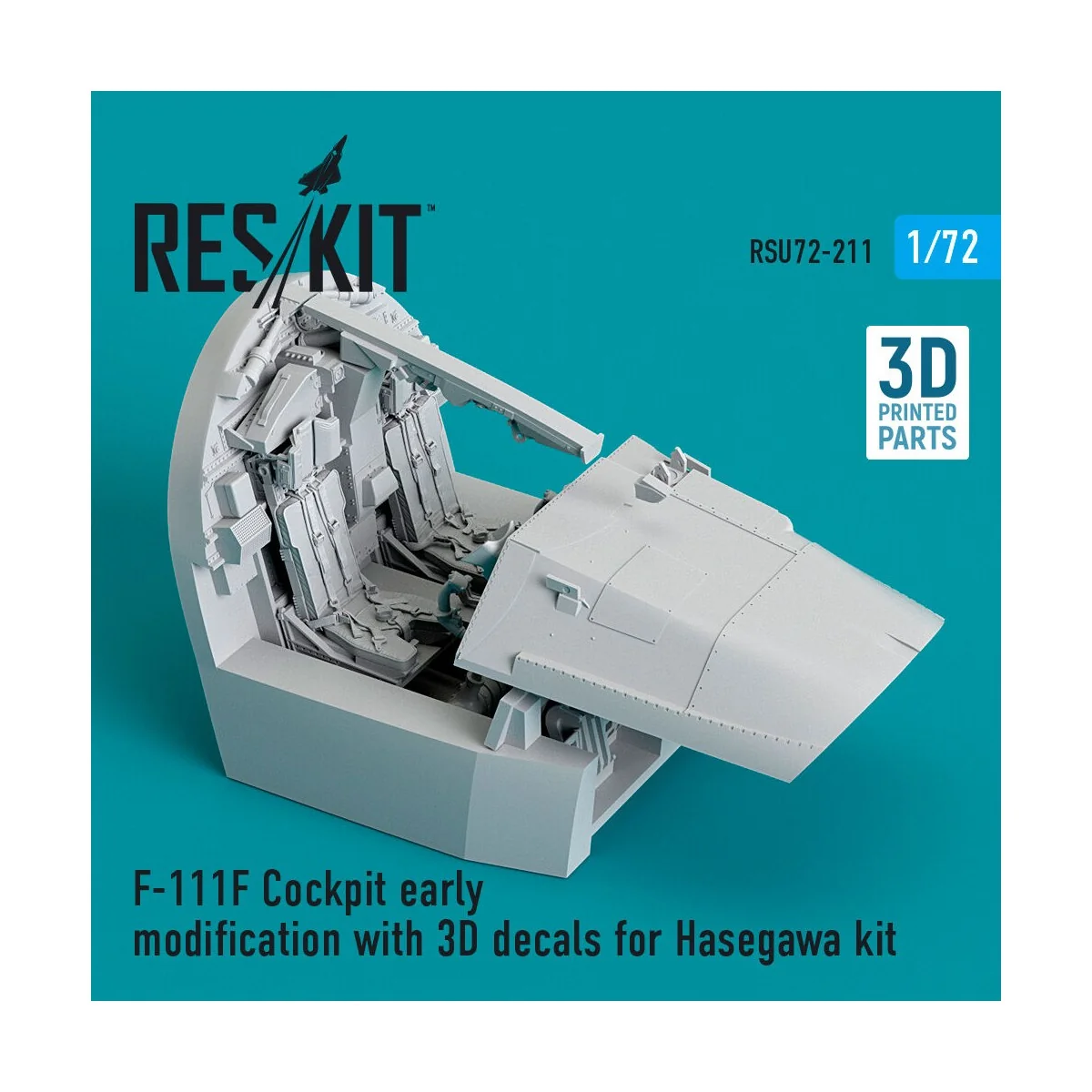 F-111F Cockpit early modification with 3D decals for Hasegawa kit (...
