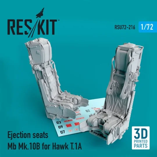 Ejection seats Mb Mk.10B for Hawk T.1A (3D Printed), 1/72 - ResKit ...