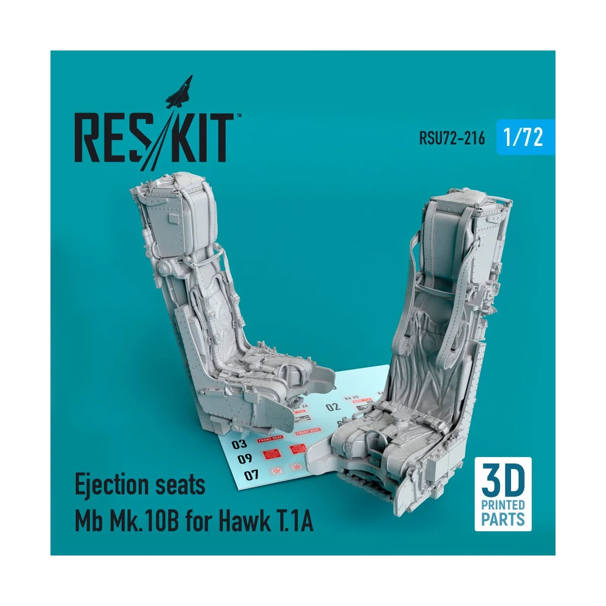 Ejection seats Mb Mk.10B for Hawk T.1A (3D Printed), 1/72 - ResKit ...