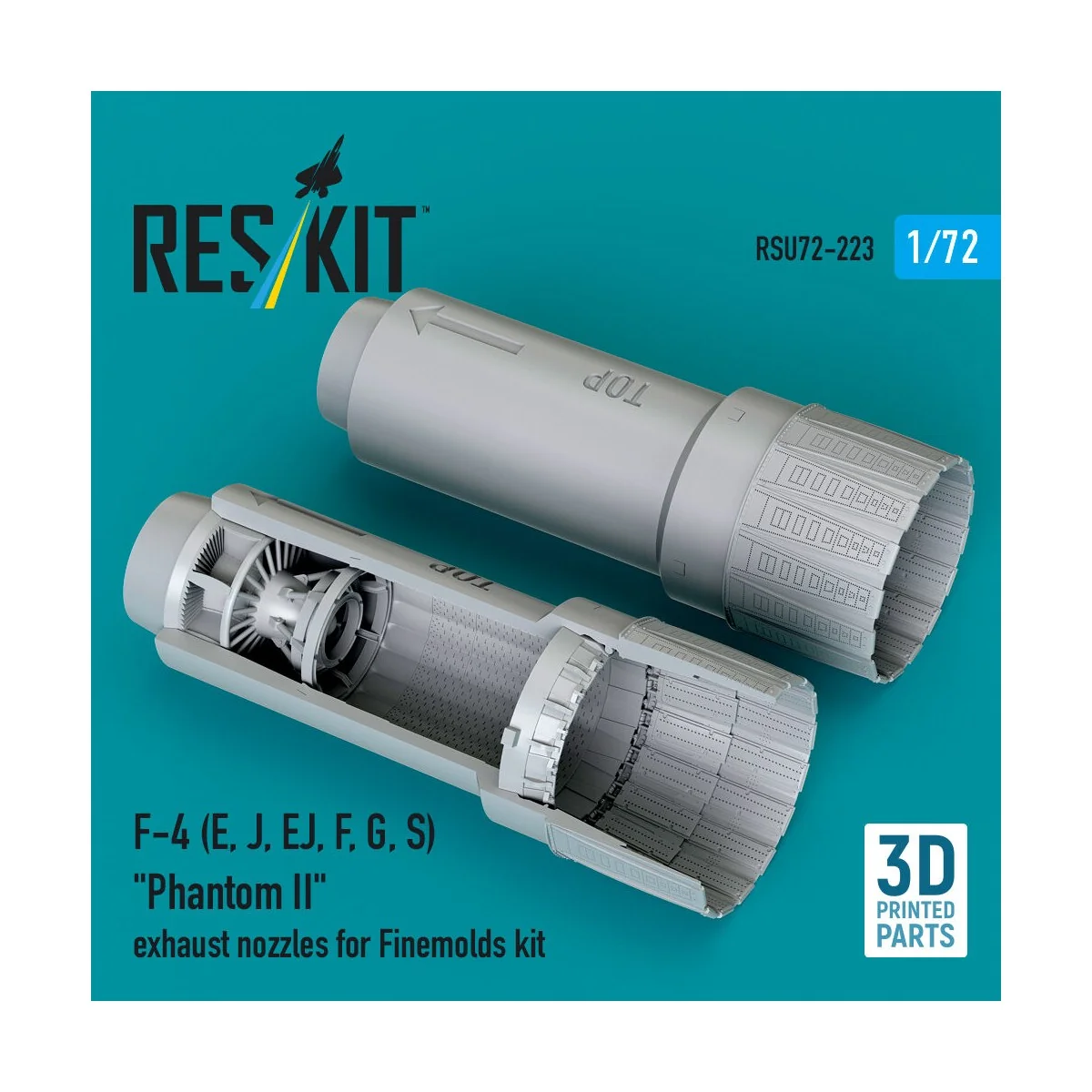 F-4 (E, J, EJ, F, G, S) Phantom II exhaust nozzles for Finemolds ki...