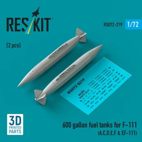 600 gallon fuel tanks for F-111 (A, C, D, E, F & EF-111) (2 pcs) (3...