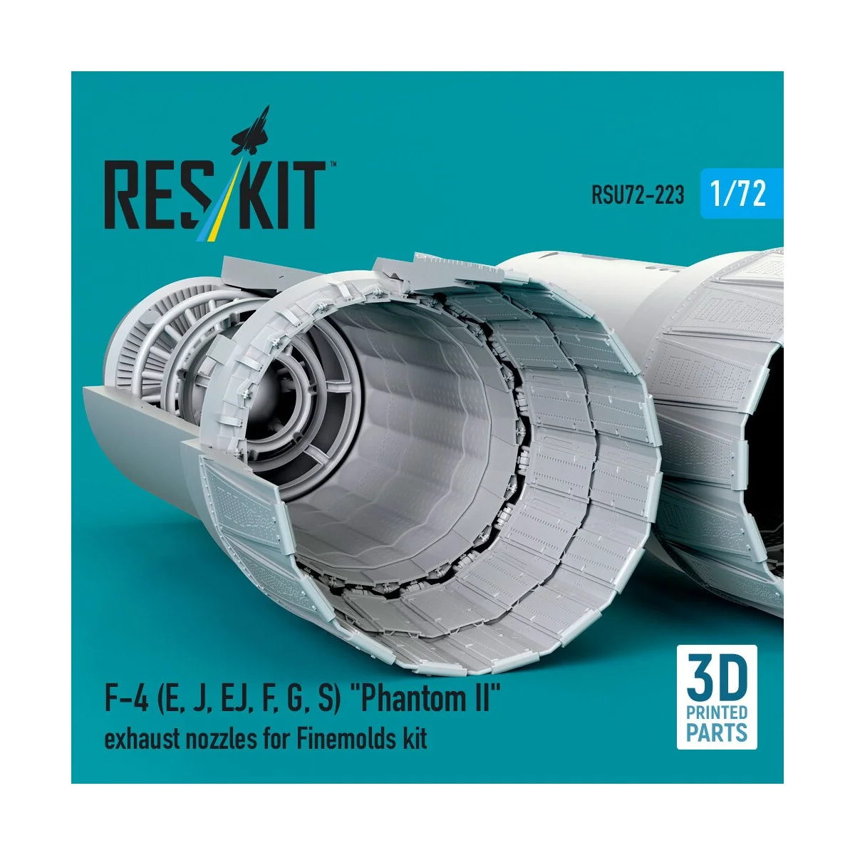 F-4 (E, J, EJ, F, G, S) Phantom II exhaust nozzles for Finemolds ki...