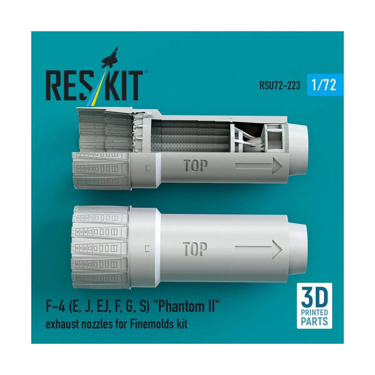 F-4 (E, J, EJ, F, G, S) Phantom II exhaust nozzles for Finemolds ki...