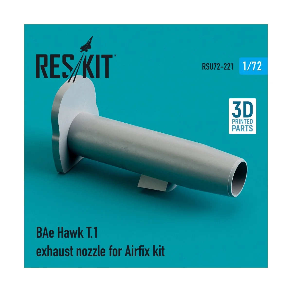 BAe Hawk T.1 exhaust nozzle for Airfix kit (3D Printed), 1/72 - Res...