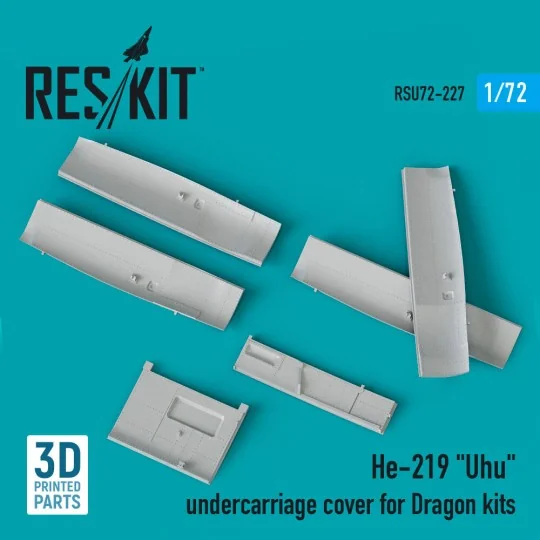 He-219 Uhu undercarriage covers for Dragon kit (3D Printed) - ResKi...