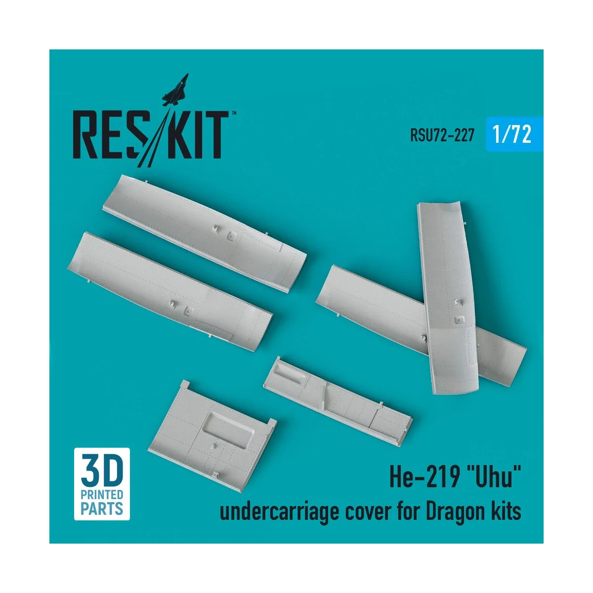 He-219 Uhu undercarriage covers for Dragon kit (3D Printed), 1/72 -... He-219 Uhu undercarriage covers for Dragon kit (3D Printed), 1/72 -...