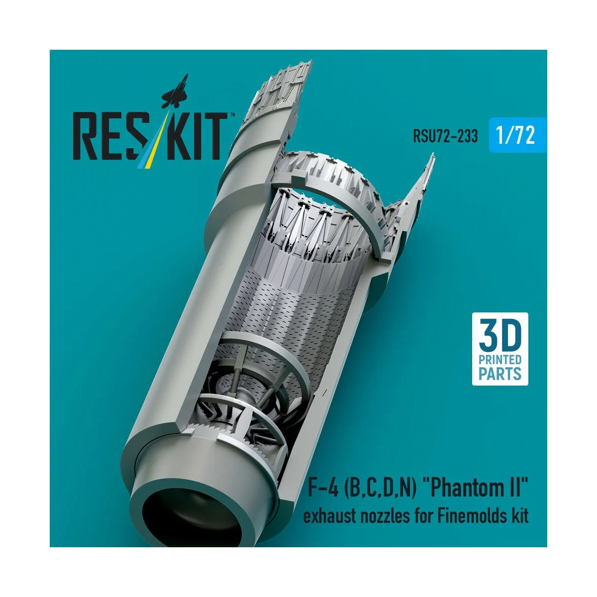 F-4 (B, C, D, N) Phantom II exhaust nozzles for Finemolds kit (3D P...