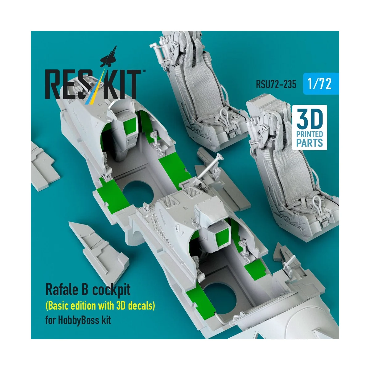 Rafale B cockpit (Basic edition with 3D decals) for HobbyBoss kit (...