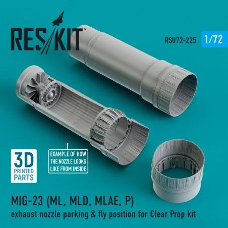 MIG-23 (ML, MLD, MLAE, P) exhaust nozzle parking & fly position for...