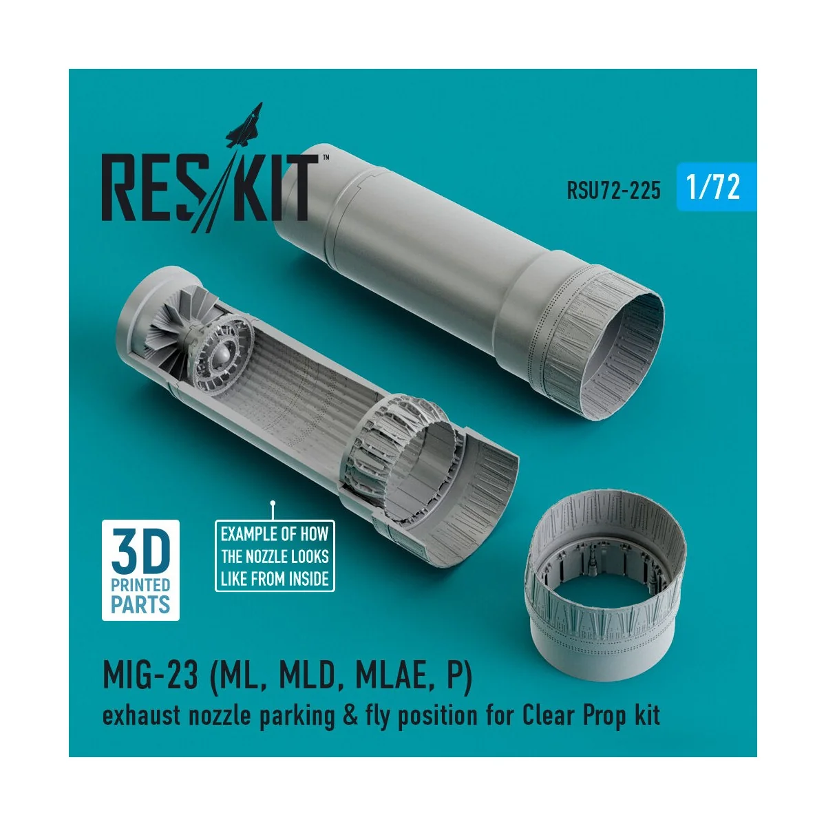 MIG-23 (ML, MLD, MLAE, P) exhaust nozzle parking & fly position for... MIG-23 (ML, MLD, MLAE, P) exhaust nozzle parking & fly position for...