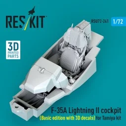 F-35A Lightning II cockpit (Basic edition with 3D decals) for Tamiy...