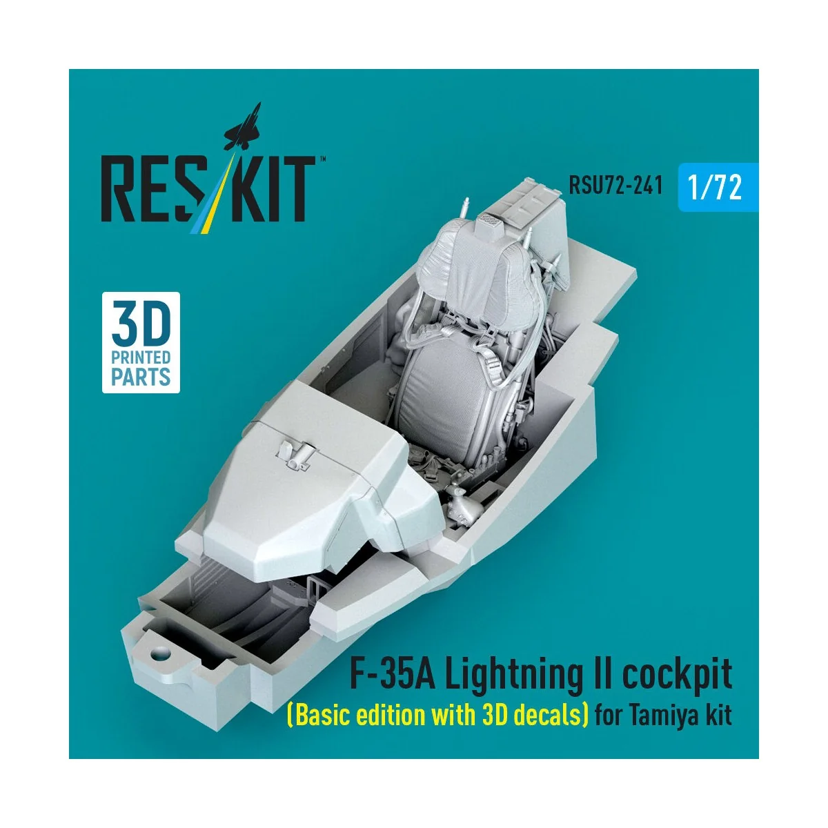F-35A Lightning II cockpit (Basic edition with 3D decals) for Tamiy...