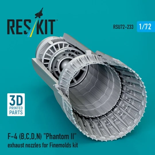 F-4 (B, C, D, N) Phantom II exhaust nozzles for Finemolds kit (3D P...