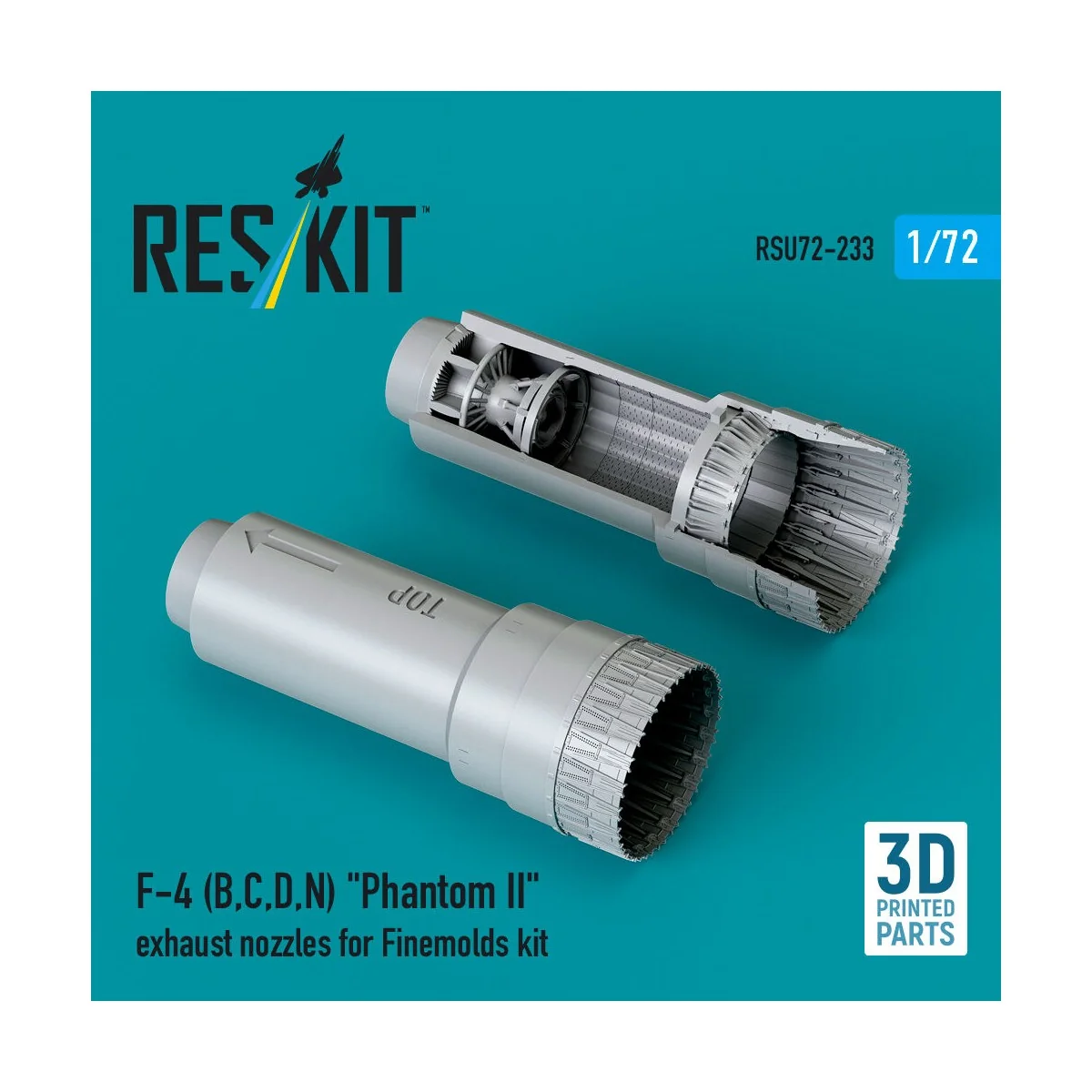 F-4 (B, C, D, N) Phantom II exhaust nozzles for Finemolds kit (3D P...