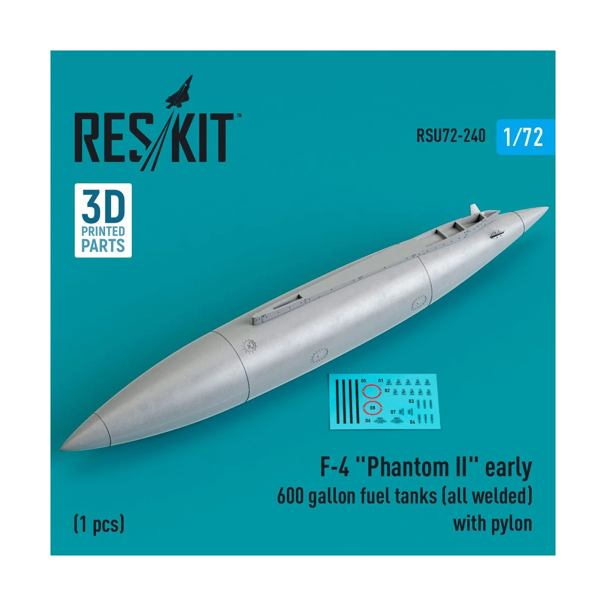 F-4 Phantom II early 600 gallon fuel tanks (all welded) with pylon ...