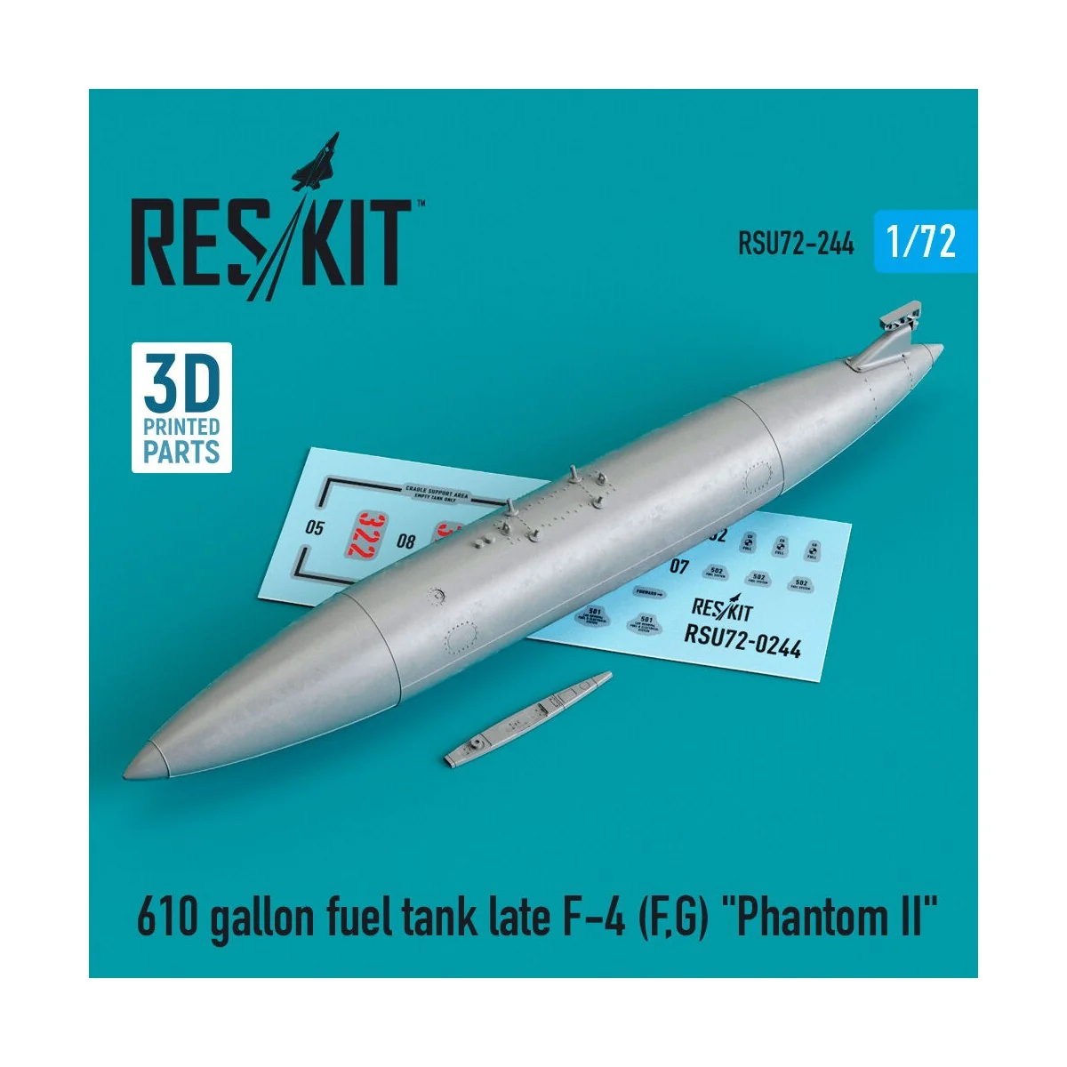 610 gallon fuel tank late F-4 (F, G) Phantom II (3D Printed), 1/72 ... 610 gallon fuel tank late F-4 (F, G) Phantom II (3D Printed), 1/72 ...