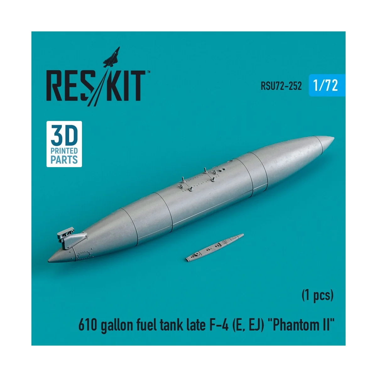 610 gallon fuel tank late F-4 (E, EJ) Phantom II (3D Printed), 1/72... 610 gallon fuel tank late F-4 (E, EJ) Phantom II (3D Printed), 1/72...