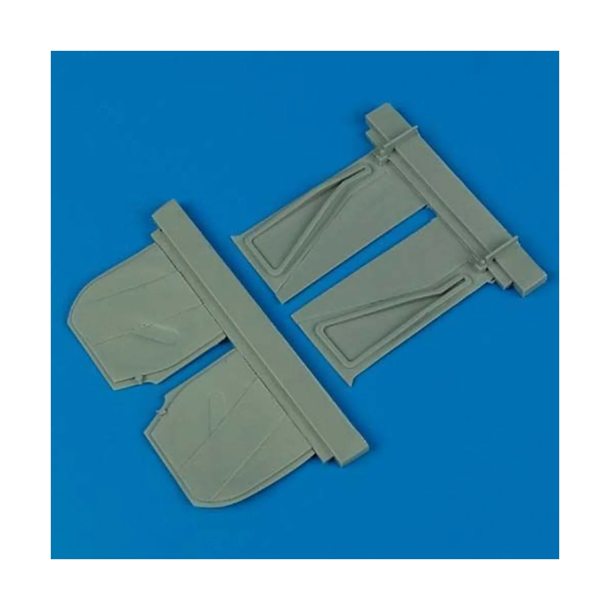 P-51B Mustang undercarriage covers für Trumpeter Bausatz, 1/32 - Qu...