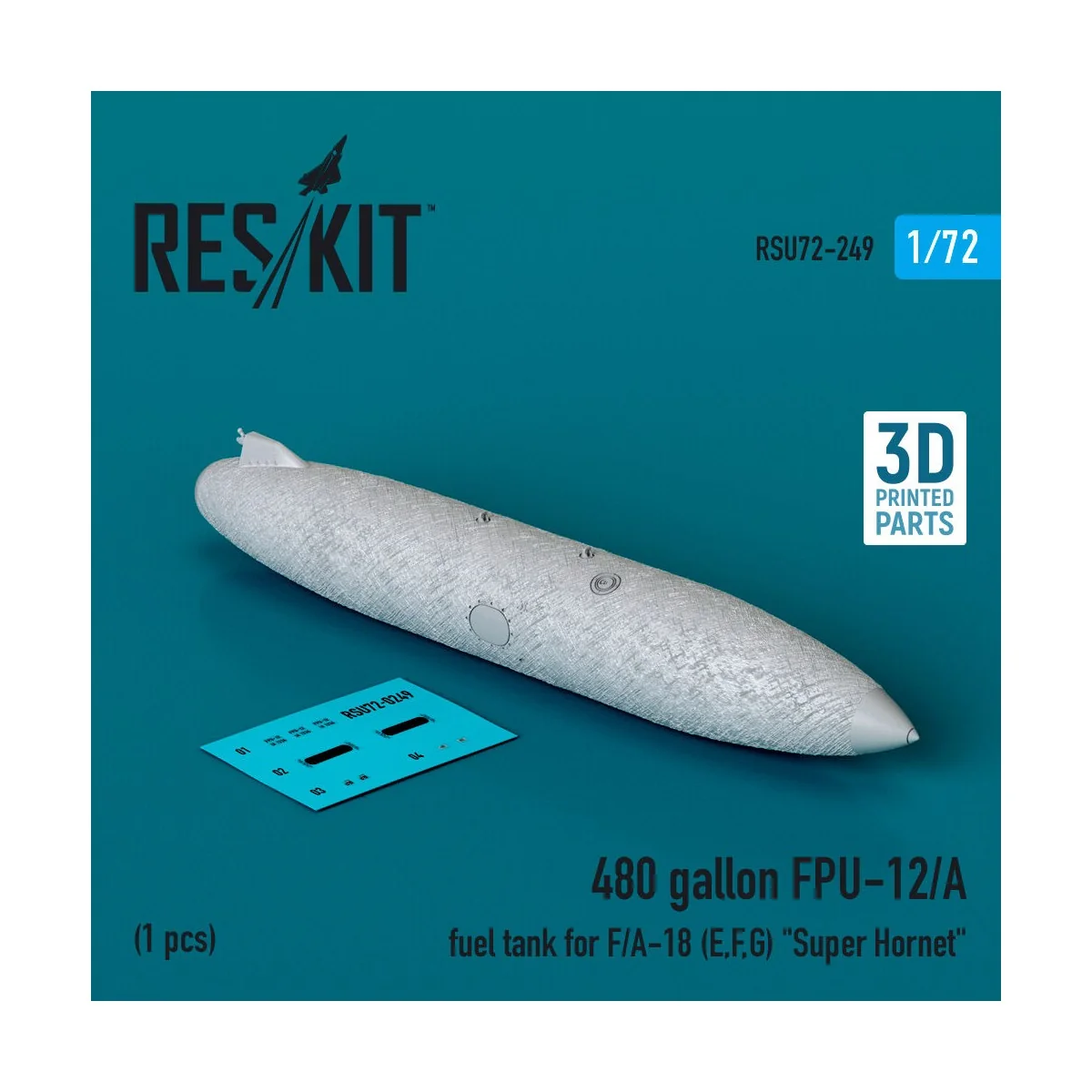 480 gallon FPU-12/A fuel tank for F/A-18 (E,F,G) Super Hornet (1 pc...