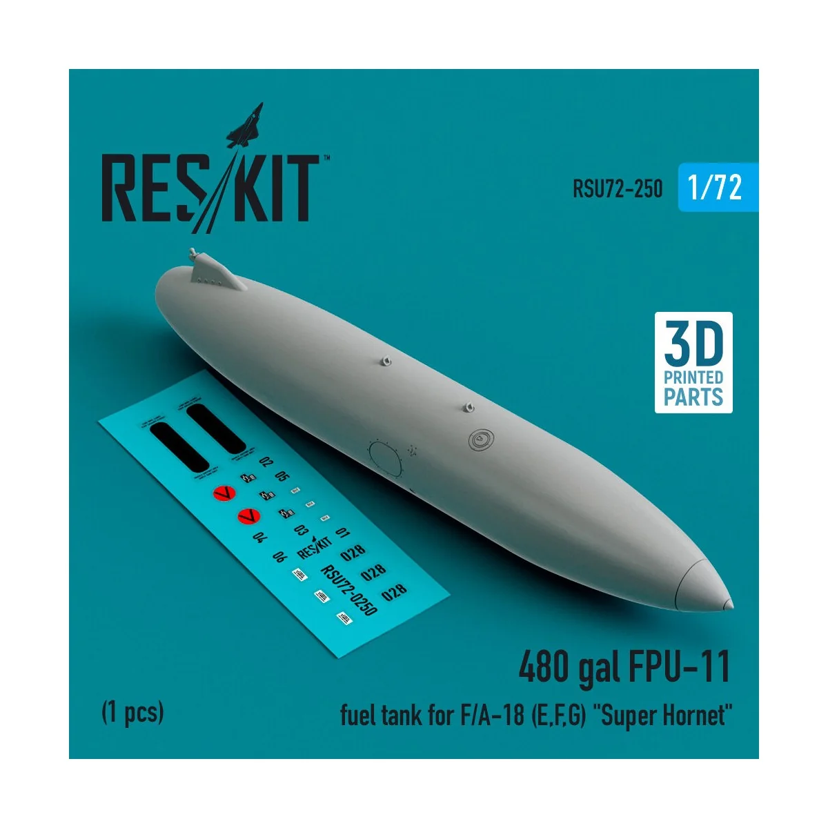 480 gallon FPU-11 fuel tank for F/A-18 (E, F, G) Super Hornet (1 pc...