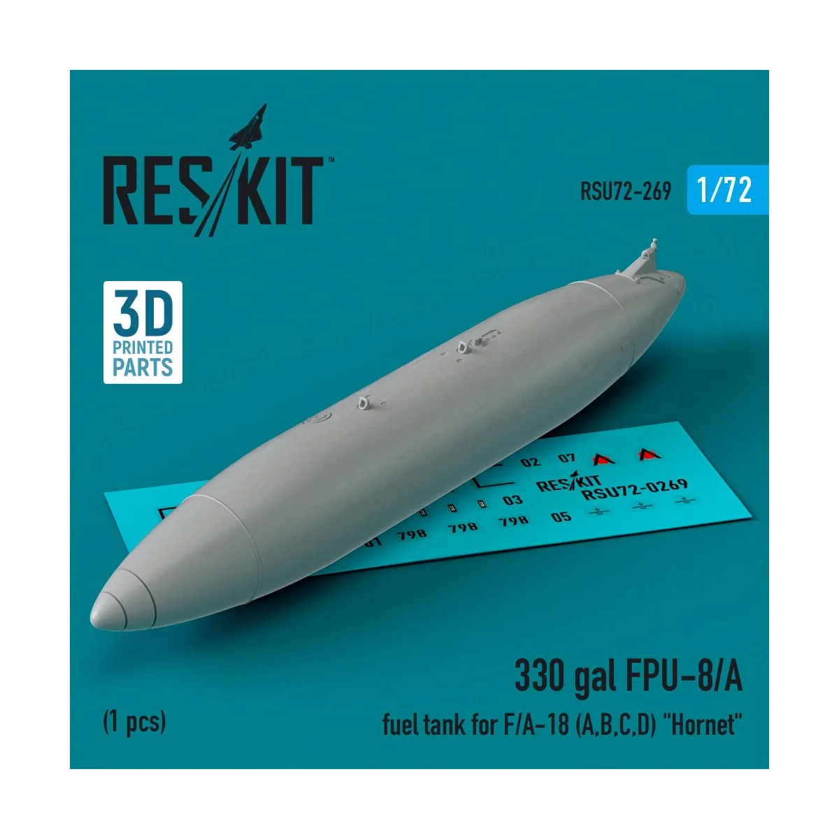 330 gal FPU-8/A fuel tank for F/A-18 (A,B,C,D) Hornet (1 pcs) (3D p...