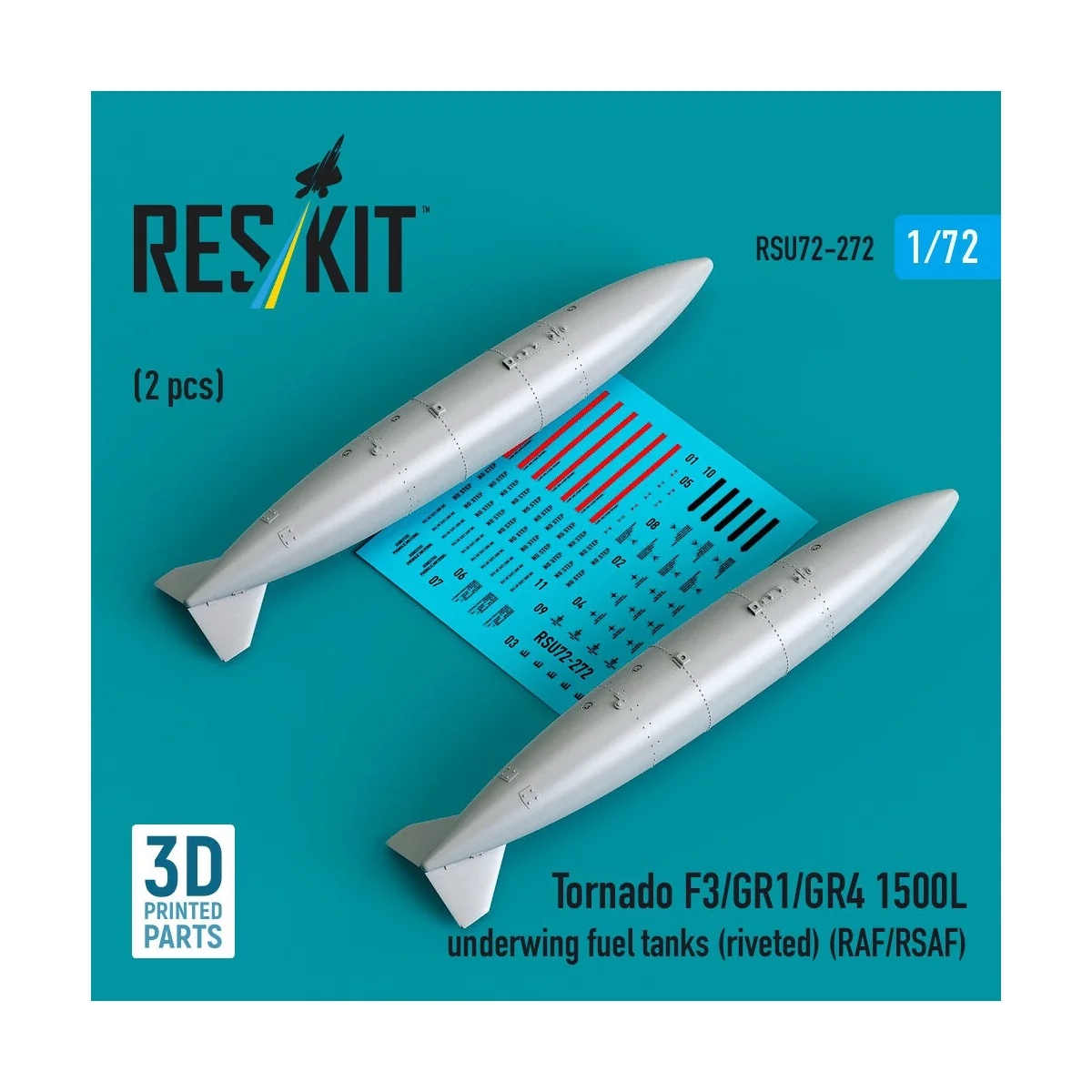 Tornado F3/GR1/GR4 1500L underwing fuel tanks (riveted) (RAF/RSAF) ...