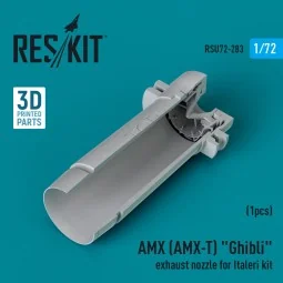 AMX (AMX-T) Ghibli exhaust nozzle for Italeri kit (3D Printed) - Re...