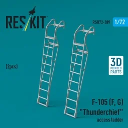 F-105 (F, G) Thunderchief access ladders (2 pcs) (3D Printed), 1/72...