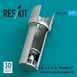 F-4 (E, J, F, G, S) Phantom II exhaust nozzles for Academy kit (3D ...