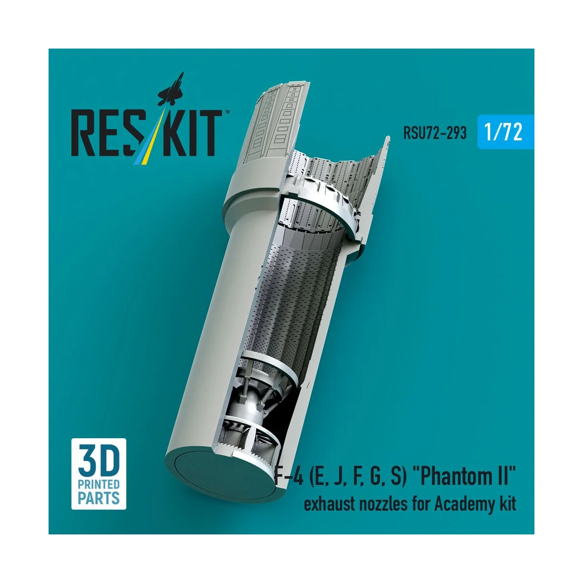 F-4 (E, J, F, G, S) Phantom II exhaust nozzles for Academy kit (3D ...
