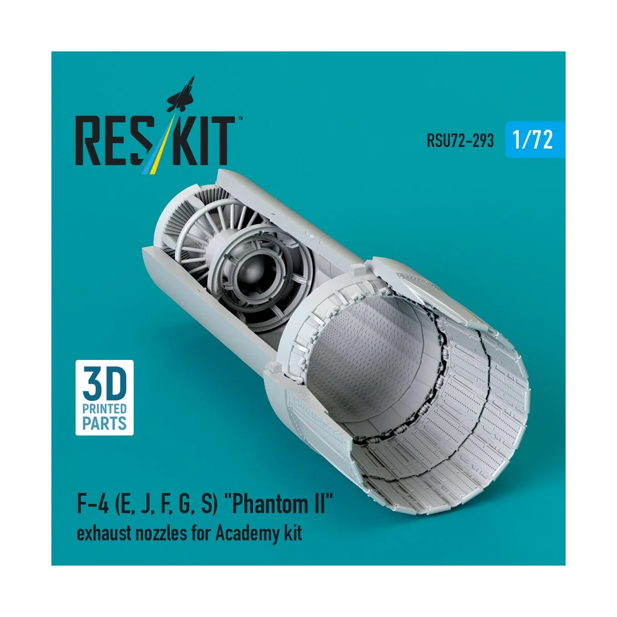 F-4 (E, J, F, G, S) Phantom II exhaust nozzles for Academy kit (3D ...