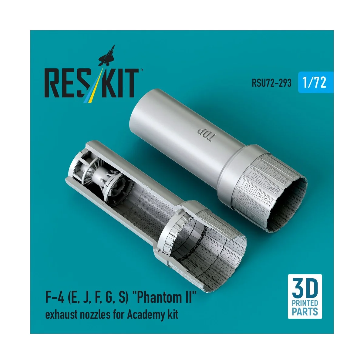 F-4 (E, J, F, G, S) Phantom II exhaust nozzles for Academy kit (3D ...