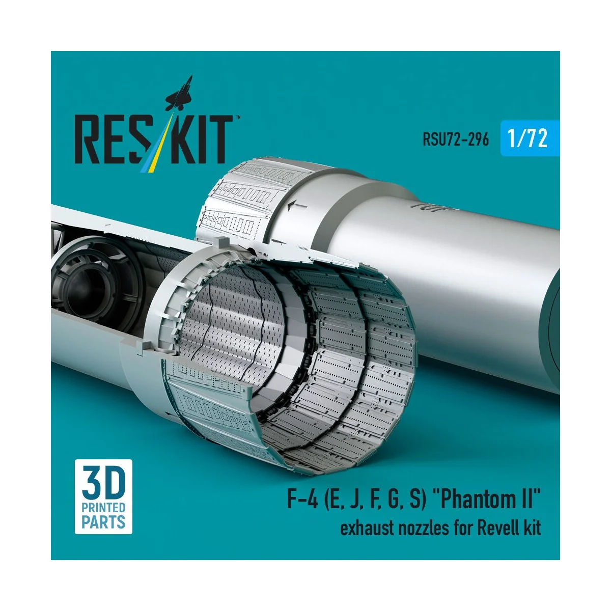 F-4 (E, J, F, G, S) Phantom II exhaust nozzles for Revell kit (3D P...
