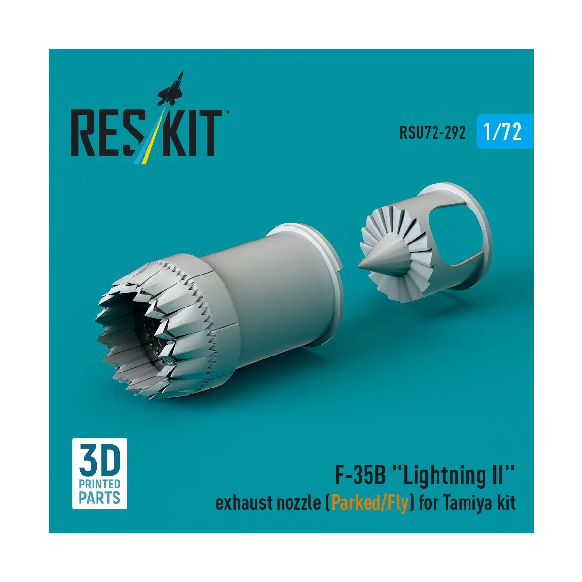 F-35B Lightning II exhaust nozzle (Parked/Fly) for Tamiya kit (3D p...