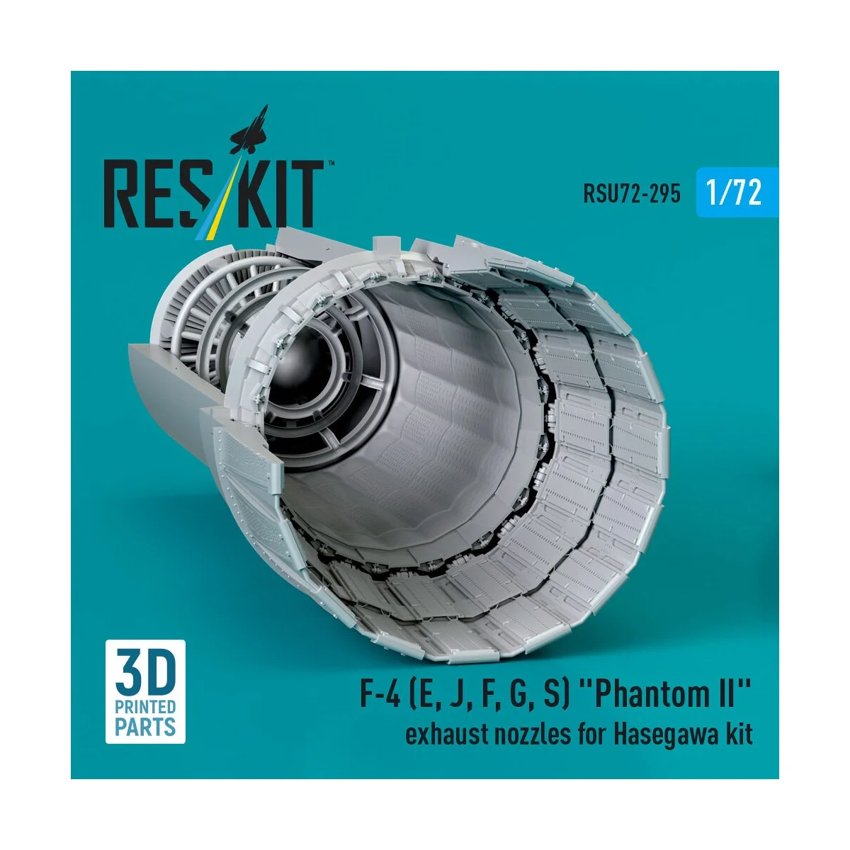 F-4 (E, J, F, G, S) Phantom II exhaust nozzles for Hasegawa kit (3D...