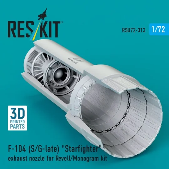 F-104 (S/G-late) Starfighter exhaust nozzle for Revell/Monogram kit...