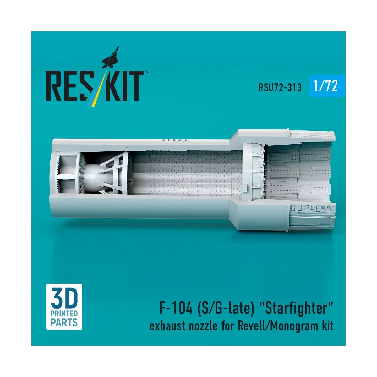 F-104 (S/G-late) Starfighter exhaust nozzle for Revell/Monogram kit...