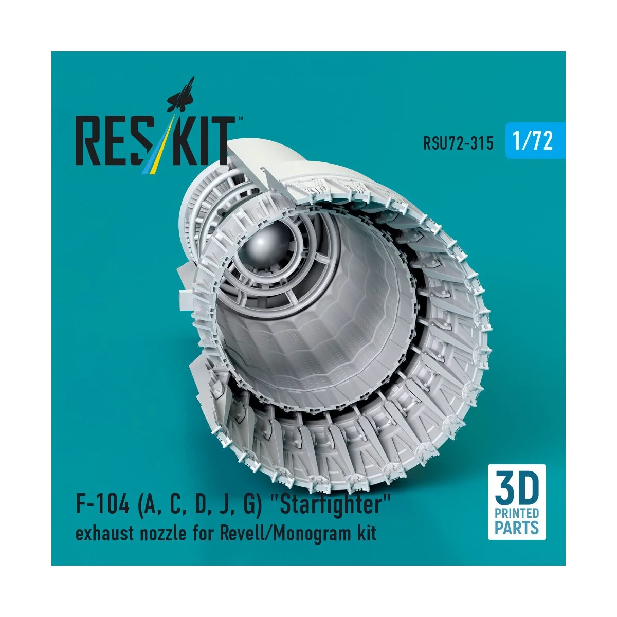 F-104 (A, C, D, J, G) Starfighter exhaust nozzle for Revell/Monogra... F-104 (A, C, D, J, G) Starfighter exhaust nozzle for Revell/Monogra...