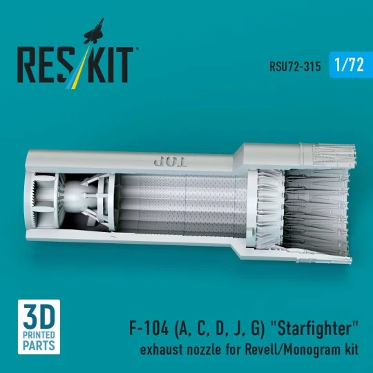 F-104 (A, C, D, J, G) Starfighter exhaust nozzle for Revell/Monogra...