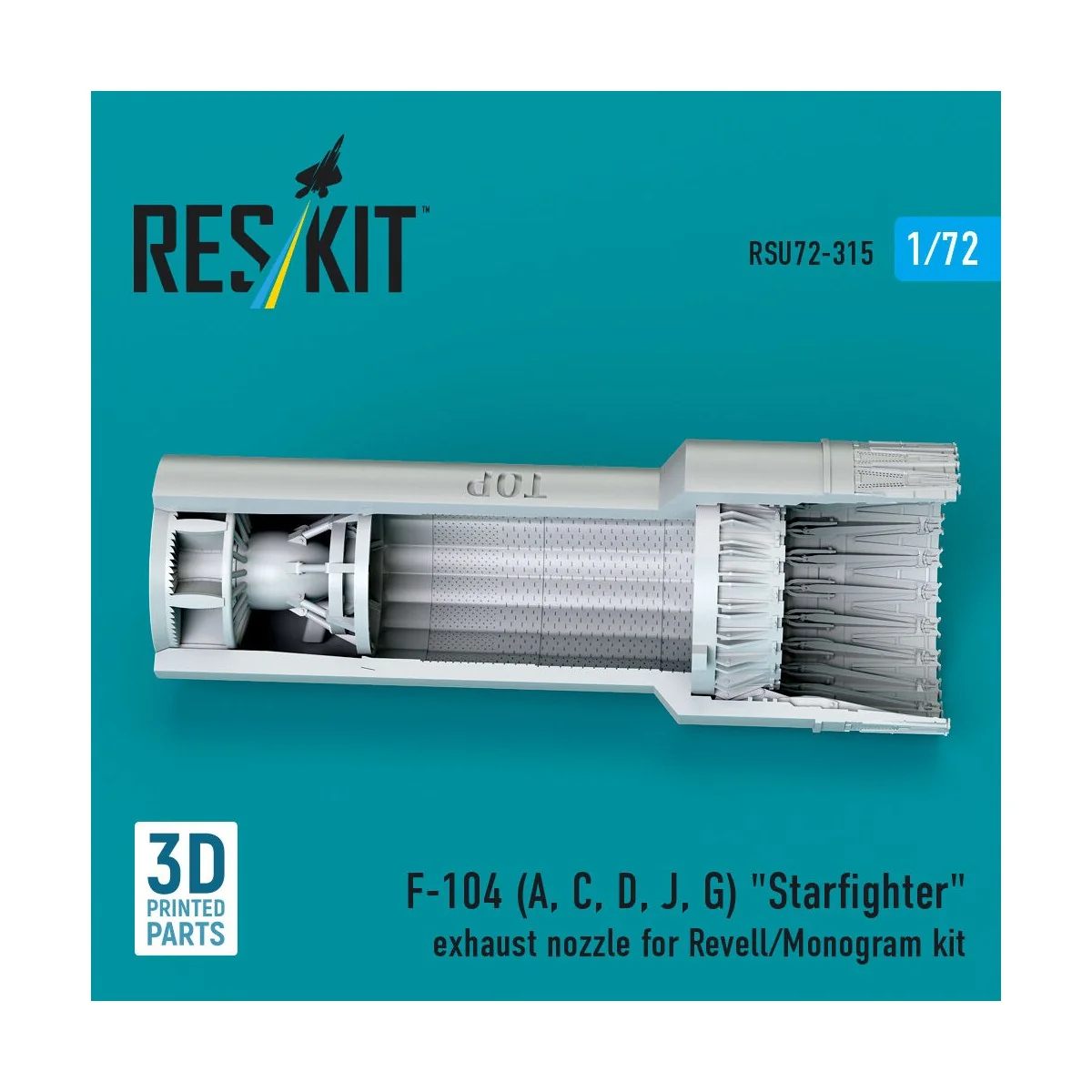 F-104 (A, C, D, J, G) Starfighter exhaust nozzle for Revell/Monogra... F-104 (A, C, D, J, G) Starfighter exhaust nozzle for Revell/Monogra...