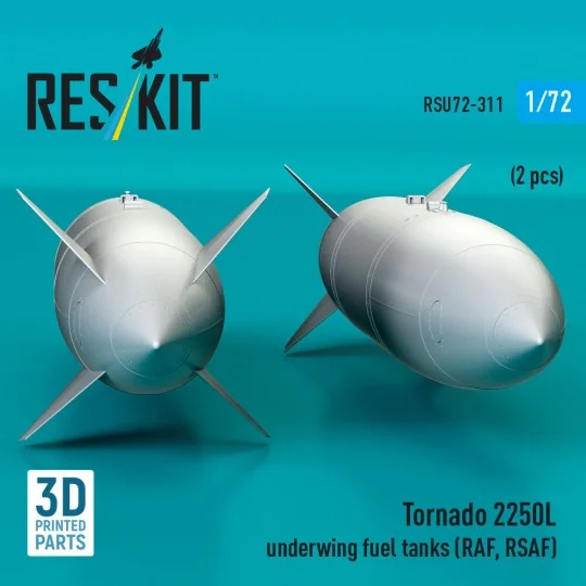 Tornado 2250L underwing fuel tanks (RAF, RSAF) (2 pcs) (3D Printed)...