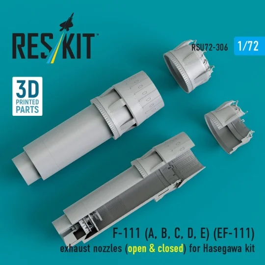 F-111 (A, B, C, D, E) (EF-111) exhaust nozzles (open & closed) for ...