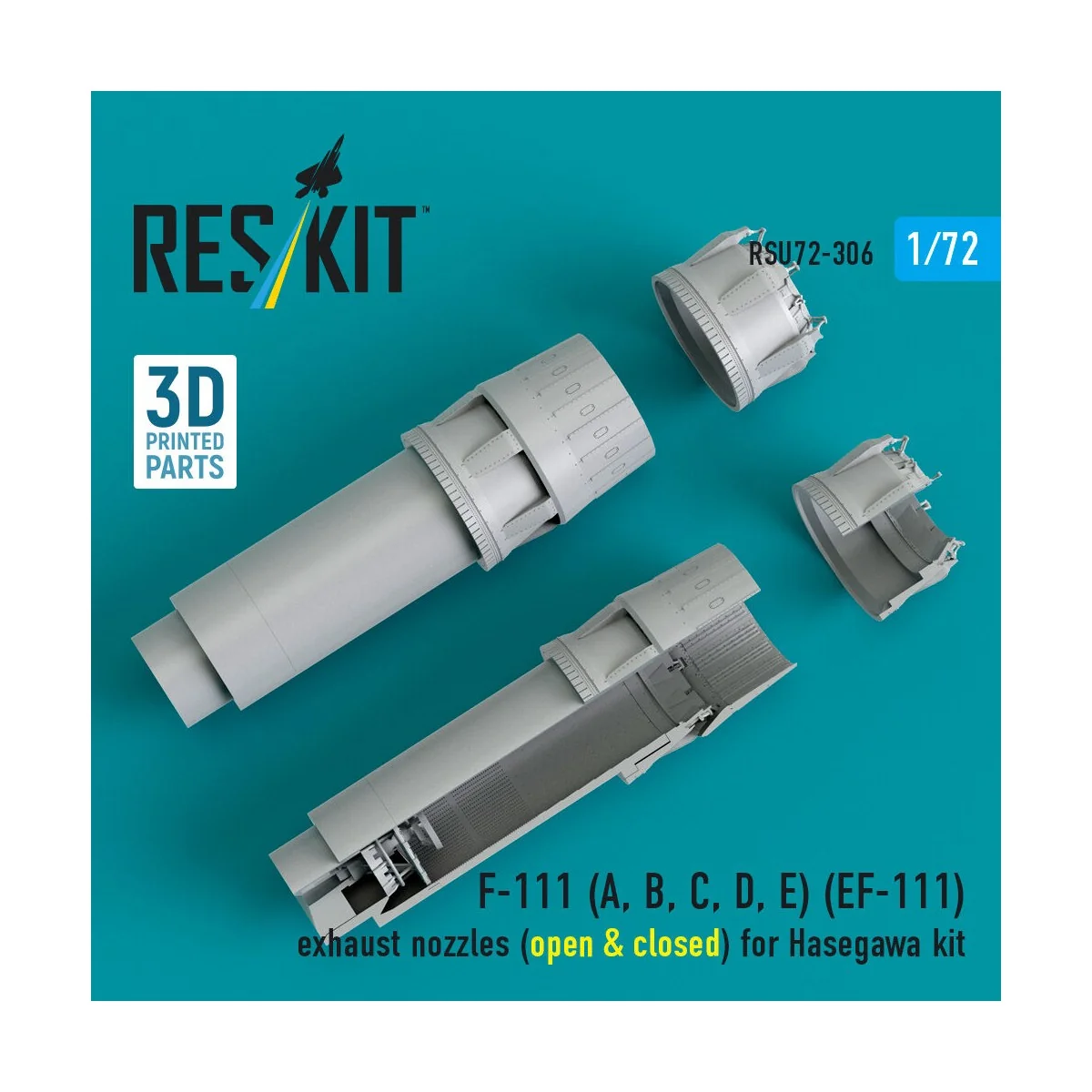 F-111 (A, B, C, D, E) (EF-111) exhaust nozzles (open & closed) for ...