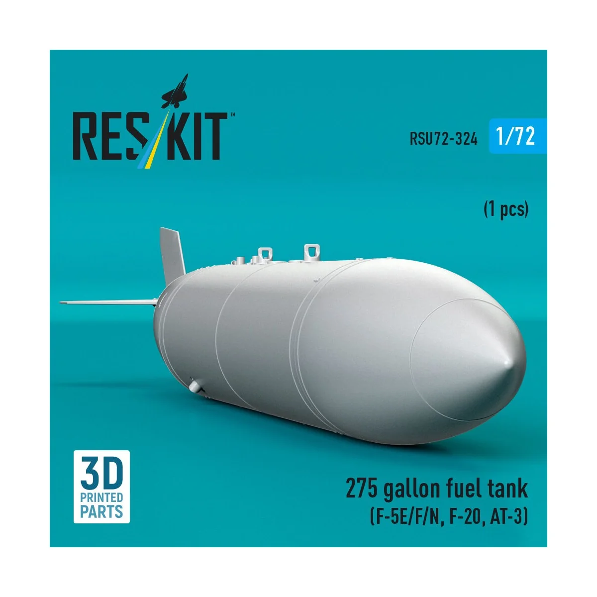 275 gallon fuel tank (F-5E/F/N, F-20, AT-3) (1 pcs) (3D Printed), 1...