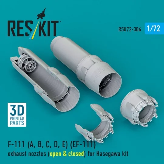 F-111 (A, B, C, D, E) (EF-111) exhaust nozzles (open & closed) for ...