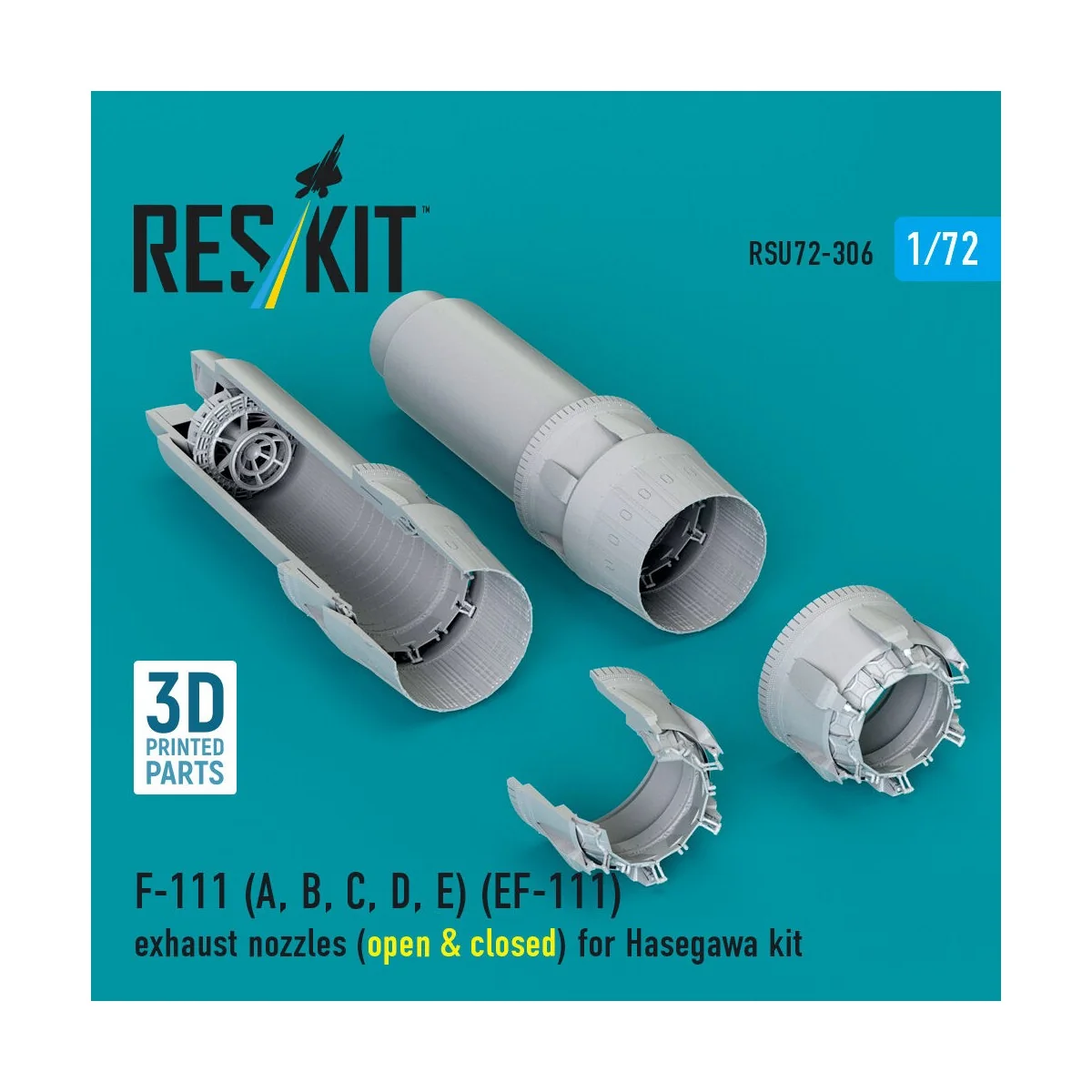 F-111 (A, B, C, D, E) (EF-111) exhaust nozzles (open & closed) for ...