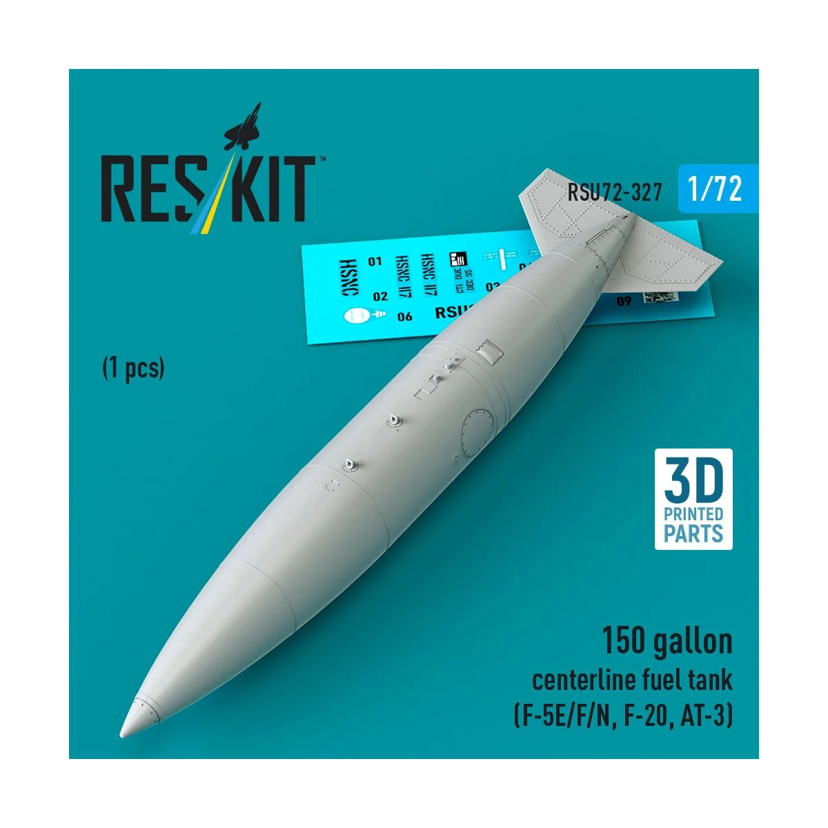 150 gallon centerline fuel tank (F-5E/F/N, F-20, AT-3) (1 pcs) (3D ...