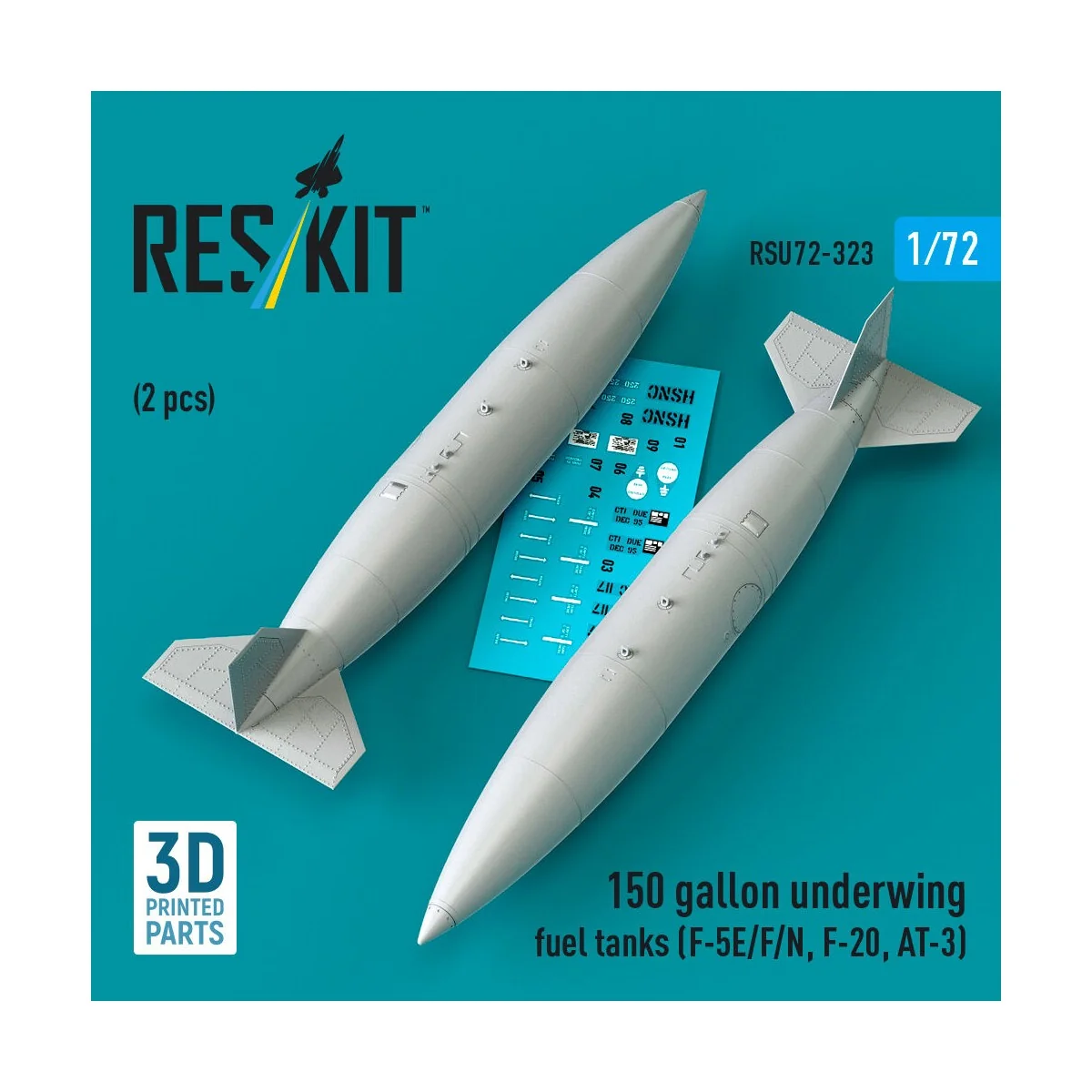 150 gallon underwing fuel tanks (F-5E/F/N, F-20, AT-3) (2 pcs) (3D ...