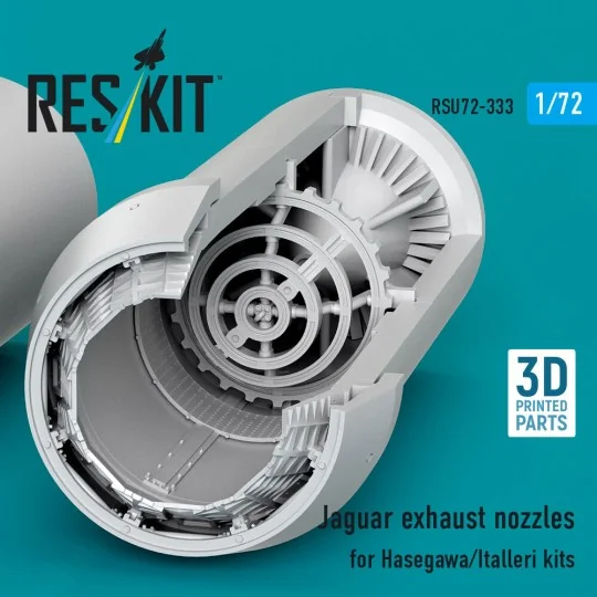 Jaguar exhaust nozzles for Hasegawa/Italleri kits (3D Printed), 1/7...